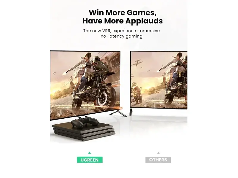 Кабель UGREEN HD140 HDMI-HDMI 8K 2.1 3m (80404) Black - фото 4
