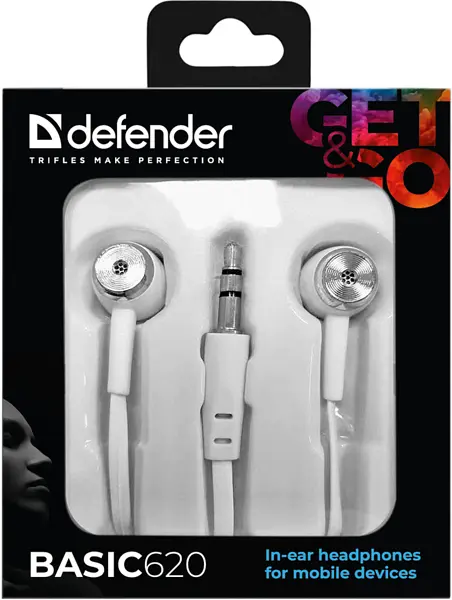 Наушники Defender Basic-620 White (63625) - фото 3