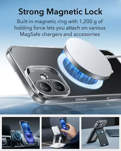 Прозорий чохол ESR Zero Clear Case (HaloLock) Clear для iPhone 16 Plus(1A7720102) - фото 5