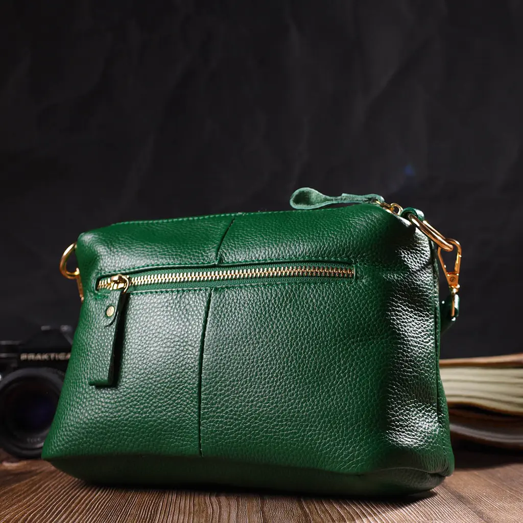 Жіноча шкіряна сумка Vintage 24х15х9.5 см sum0022697 - фото 9
