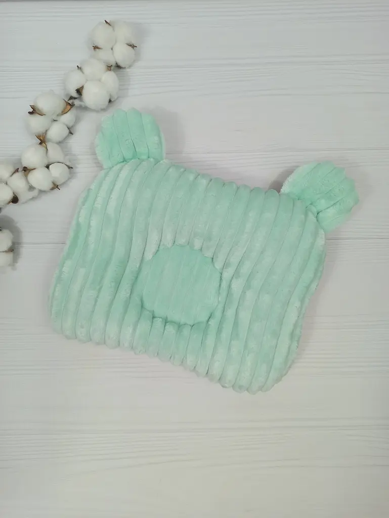 Дитяча ортопедична подушка 24×32 для новонароджених a.l.babybox М'ятні козулі М'ятний - фото 2