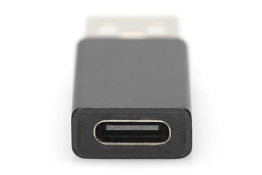 Адаптер Assmann USB A-USB-C AK-300524-000-S Black - фото 2