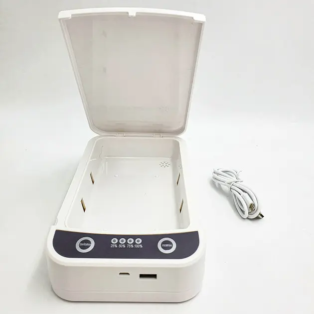 Стерилізатор ультрафіолетовий портативний з таймером та USB портом UKC UV sterilizer білий - фото 2