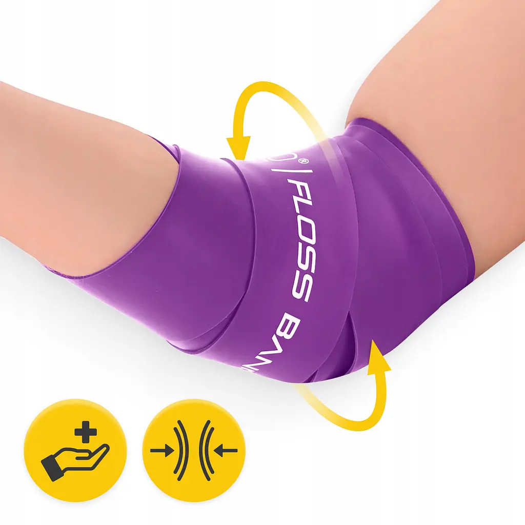 Стрічка компресійна для флосингу 4Fizjo Floss Band 207 x 5 x 0.1 см Violet (P-5905973405201) - фото 7