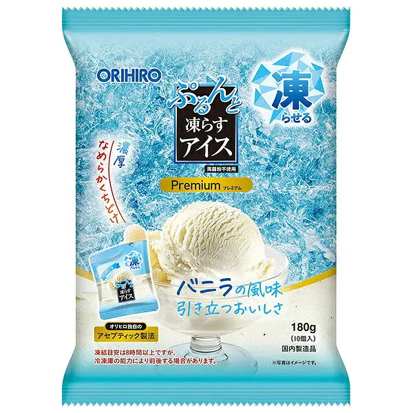 ORIHIRO Purunto Frozen Ice Cream Vanilla замороженный десерт (ванильный пудинг), 180 г