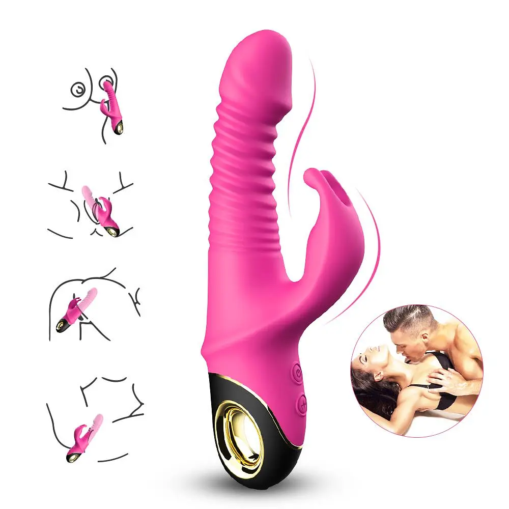 Вібратор Thrusting Vibrator Zing Pink - фото 7