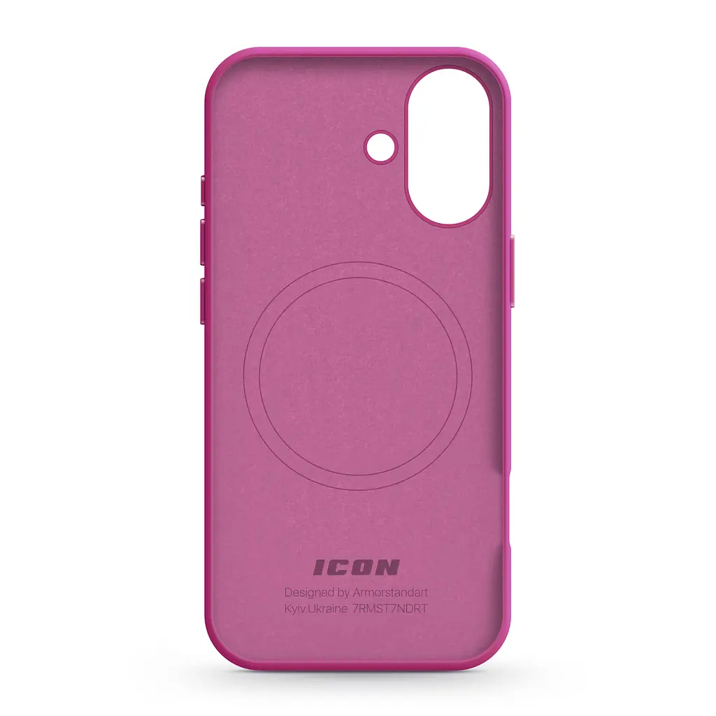 Силиконовый чехол с MagSafe для Apple iPhone 16, ICON2 MagCase, розовый, противоударный, панель с мягкой подкладкой, защита всего корпуса, поддержка беспроводной зарядки, совместим с защитными стеклами и пленками, ArmorStandart (ARM81314) - фото 2