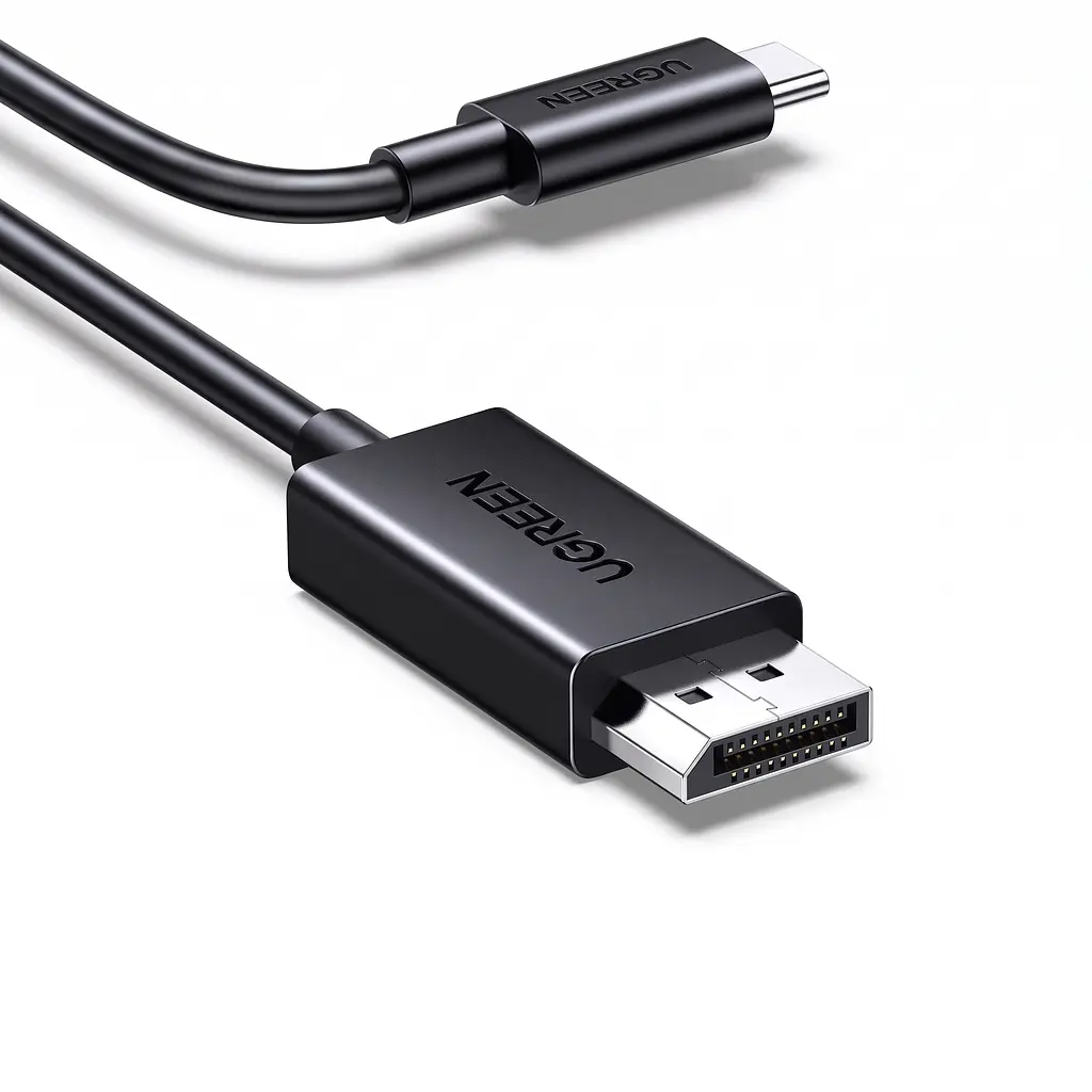 Відеокабель UGREEN CM774 USB-C - DisplayPort 1.4 8K 60 Гц 1,5 м чорний (45267)