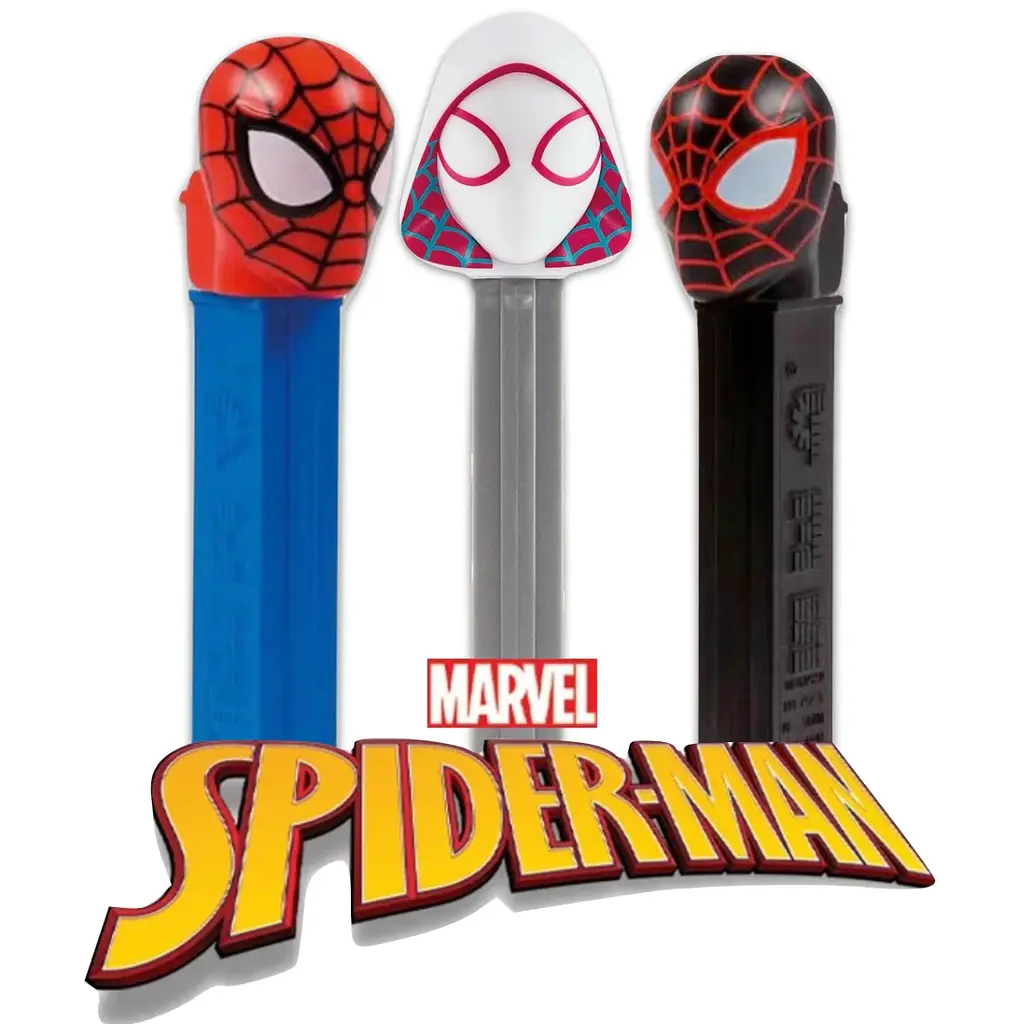 Диспенсер з цукерками Pez Marvel Collection Чоловік-павук чорний 17г - фото 5
