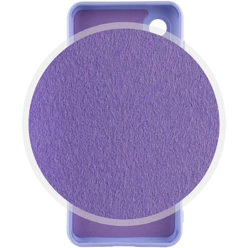 Чохол Silicone Cover Lakshmi Full Camera (A) для Samsung Galaxy A03 Core Бузковий / Dasheen - фото 3