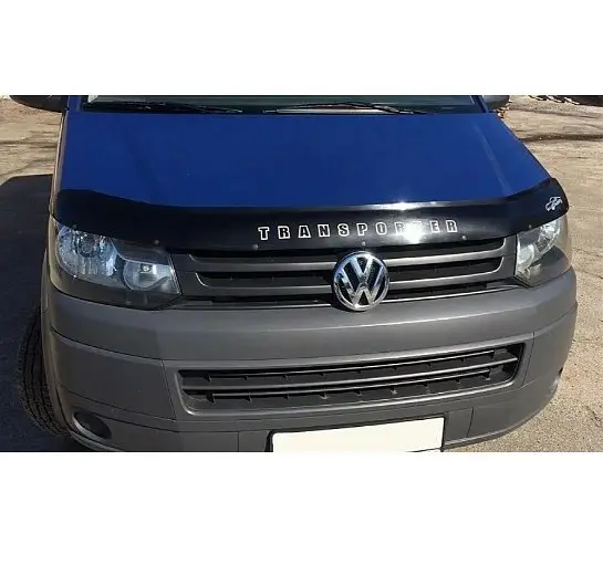 Дефлектор капоту мухобійка Volkswagen T6 2016- Євро Кріплення (Vip Tuning) - фото 2