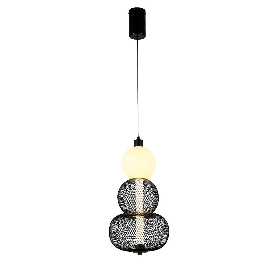 Світильник підвісний LED Levistella 7812026 BK, 6W, 3000K, чорний метал, для вітальні - фото 2