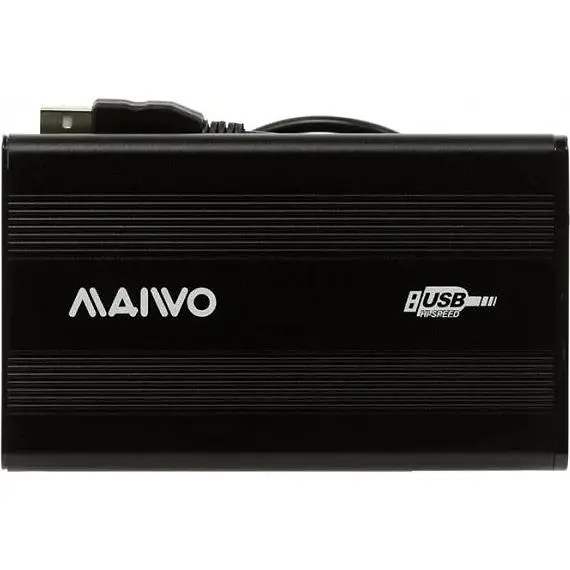 Кишеня зовнішня Maiwo K2501A-U2S 2.5" USB 2.0 black - фото 3
