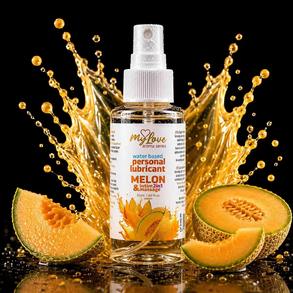 Лубрикант Boys Of Toys MyLove Aroma Series IntimMassage Melon 2в1 та масажний гель, 50 мл - фото 2