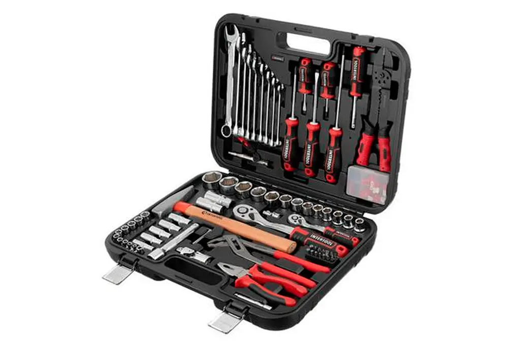 Набір інструментів Intertool Storm 1/4", 1/2" 100 шт. (ET-8100)