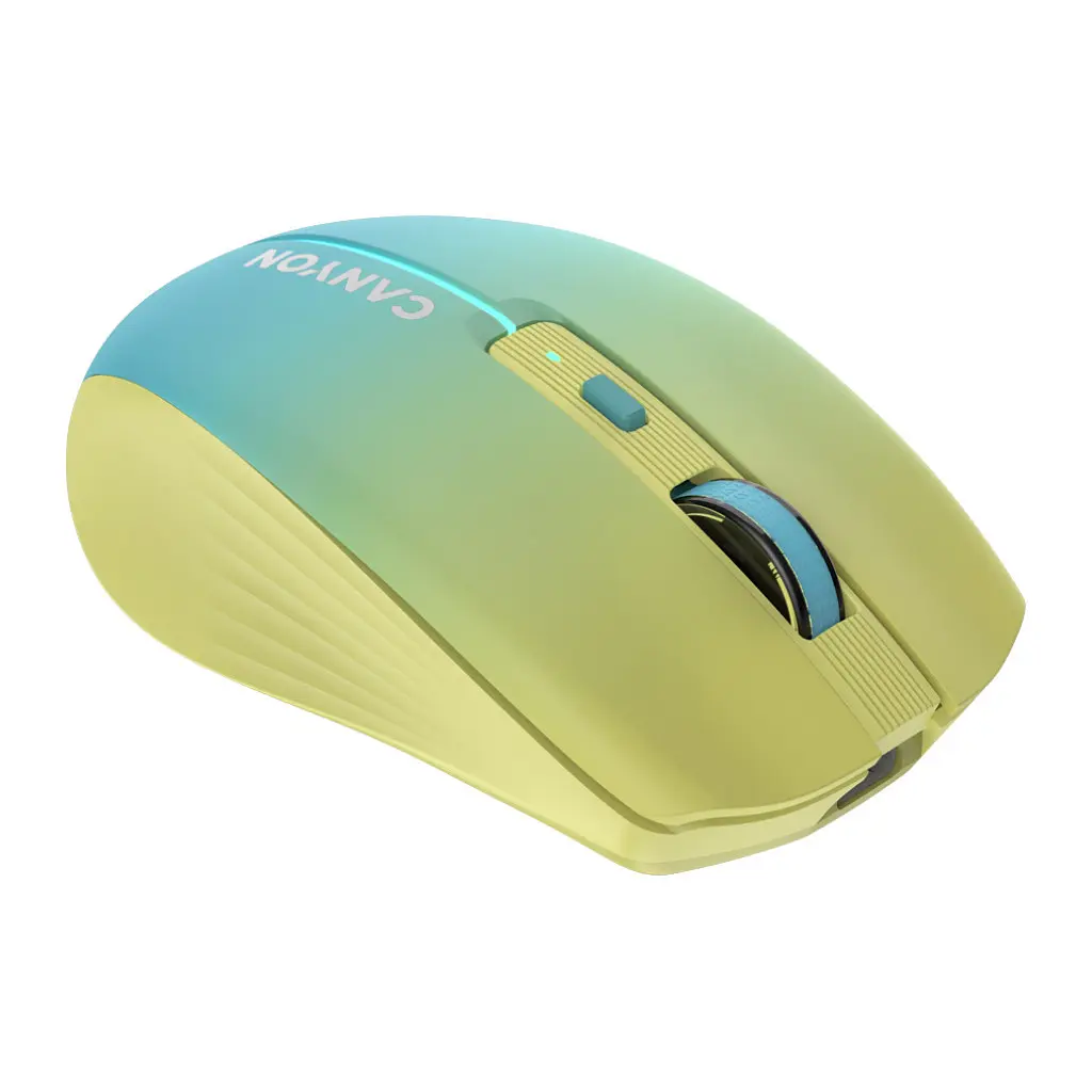 Мышка Canyon MW-44 LED Rechargeable Wireless/Bluetooth Yellow Blue (CNS-CMSW44UA) - фото 5