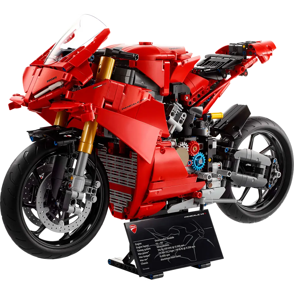 Конструктор LEGO Technic Мотоцикл Ducati Panigale V4 S 1603 детали (42202) - фото 3