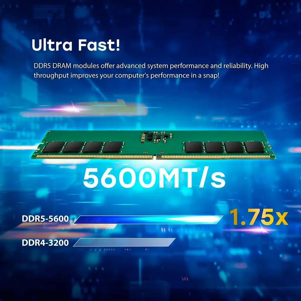 Модуль пам'яті Transcend DDR5 48GB JM 5600Mhz SO-DIMM 2Rx8 3Gx8 CL46 1.1V (JM5600ASE-48G) - фото 8