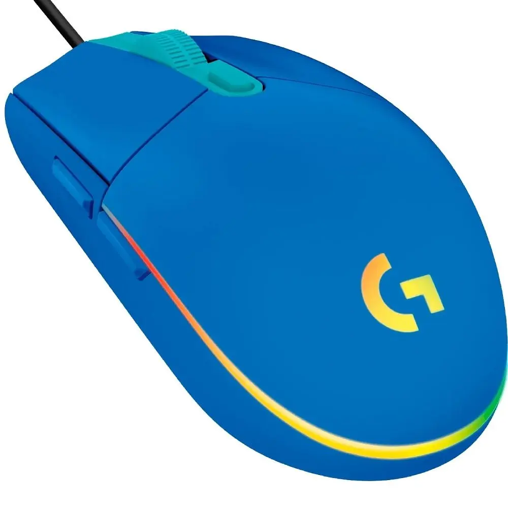 Комп'ютерна мишка Logitech G102 Lightsync USB синя (910-005810) - фото 3
