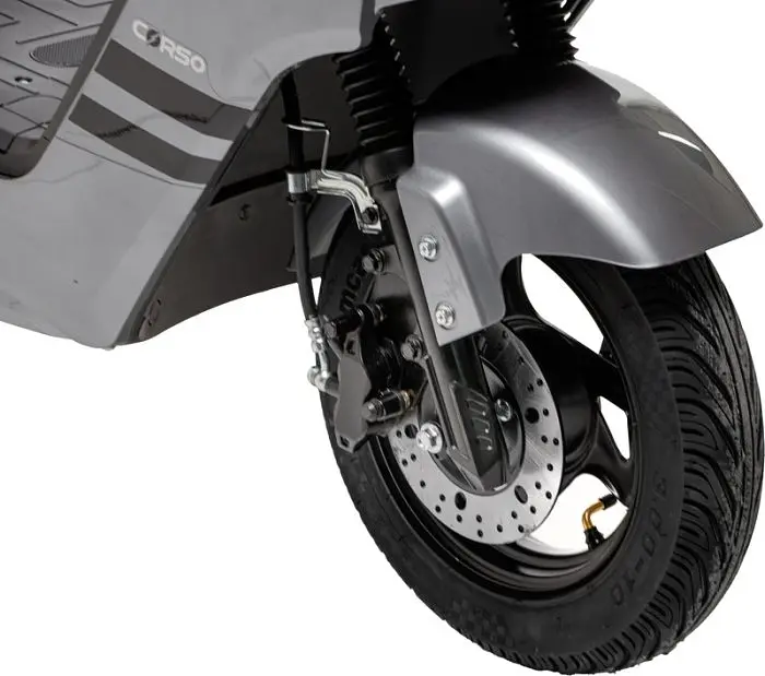Электроскутер Двухместный Corso FLEX (1800W 72V/35Ah LiFePO₄) Серый - фото 4