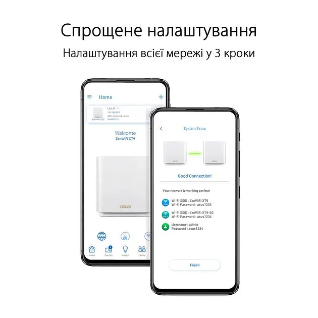 ASUS Маршрутизатор ZenWiFi XT9 1PK AX7800 3xGE LAN 1x2.5GE WAN 1xUSB 3.2 MU-MIMO OFDMA MESH white - фото 4