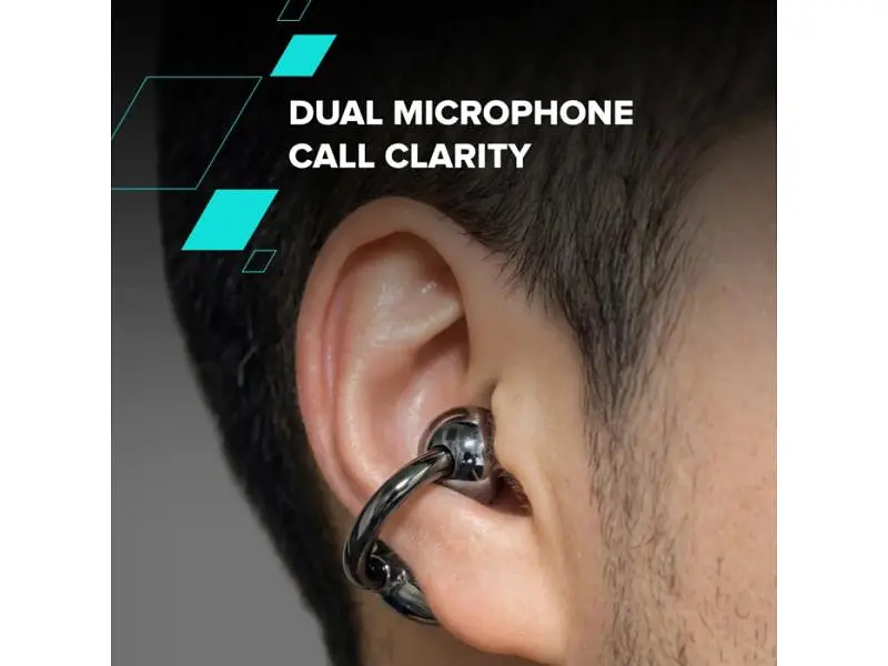 Навушники TWS Canyon OWS Ear Clips OnFlow 14 Black (CNS-TWS14B) - фото 4
