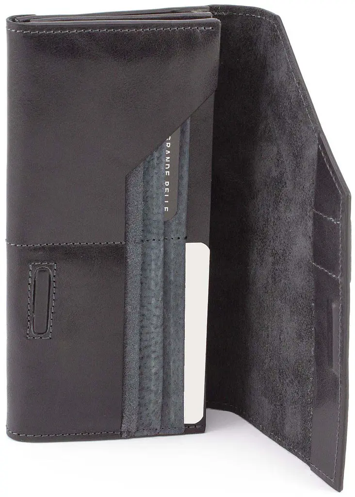 Кожаный мужской кошелек Grande Pelle 20х10х3 см acs0027516 - фото 2