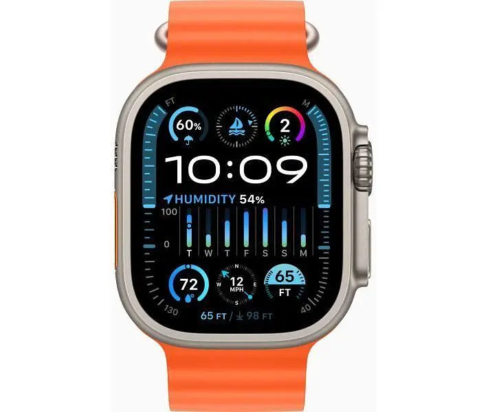 Смарт-часы Smart Watch HK10 Ultra 3 49 мм з AMOLED Full HD екраном и с 2 дополнительными ремешками в комплекте Оранжевый - фото 2