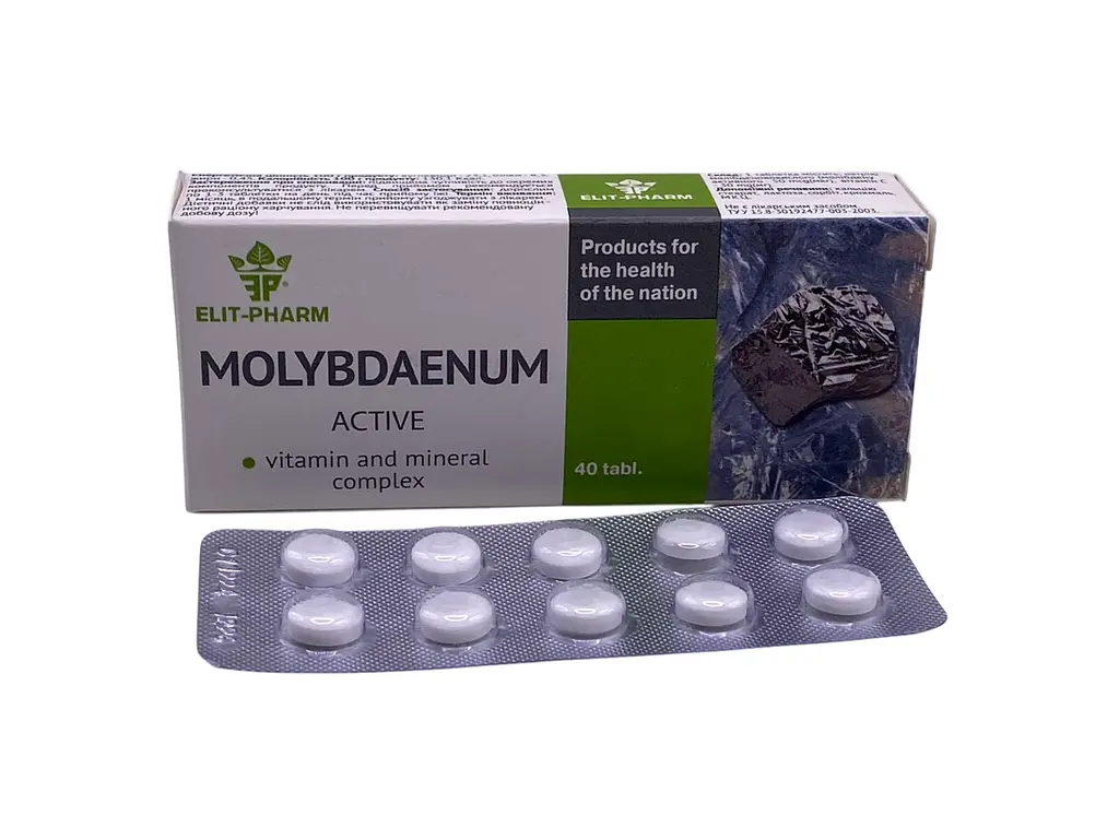 Дієтична добавка Elit-Pharm Молібден 40 таблеток - фото 2