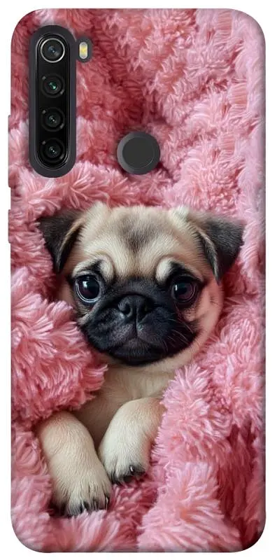 TPU чохол Demsky Мопс у ніжностях для Xiaomi Redmi Note 8T