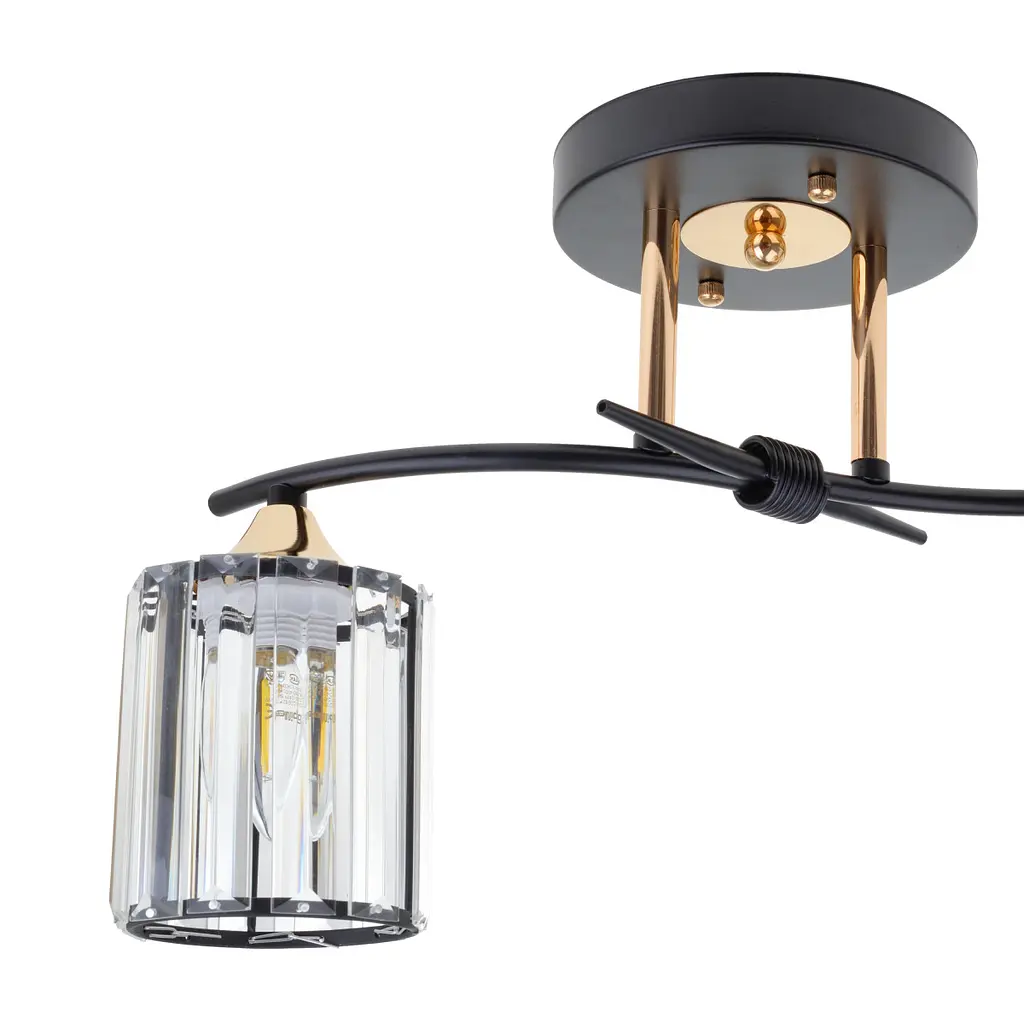 Люстра потолочная Brille E27 60W BK (LK-705S/2) - фото 2