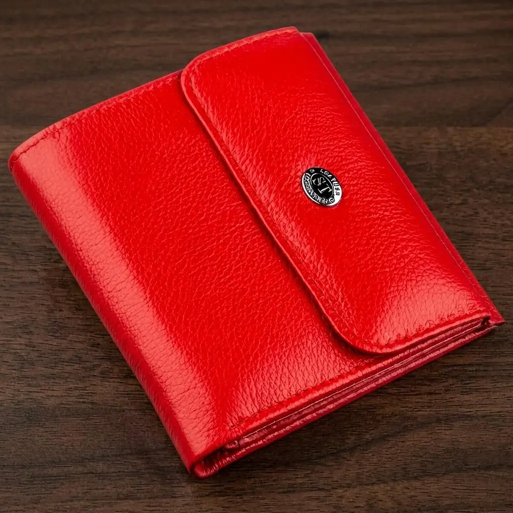 Портмоне для жінок із монетницею ST Leather 18918 червоний - фото 11