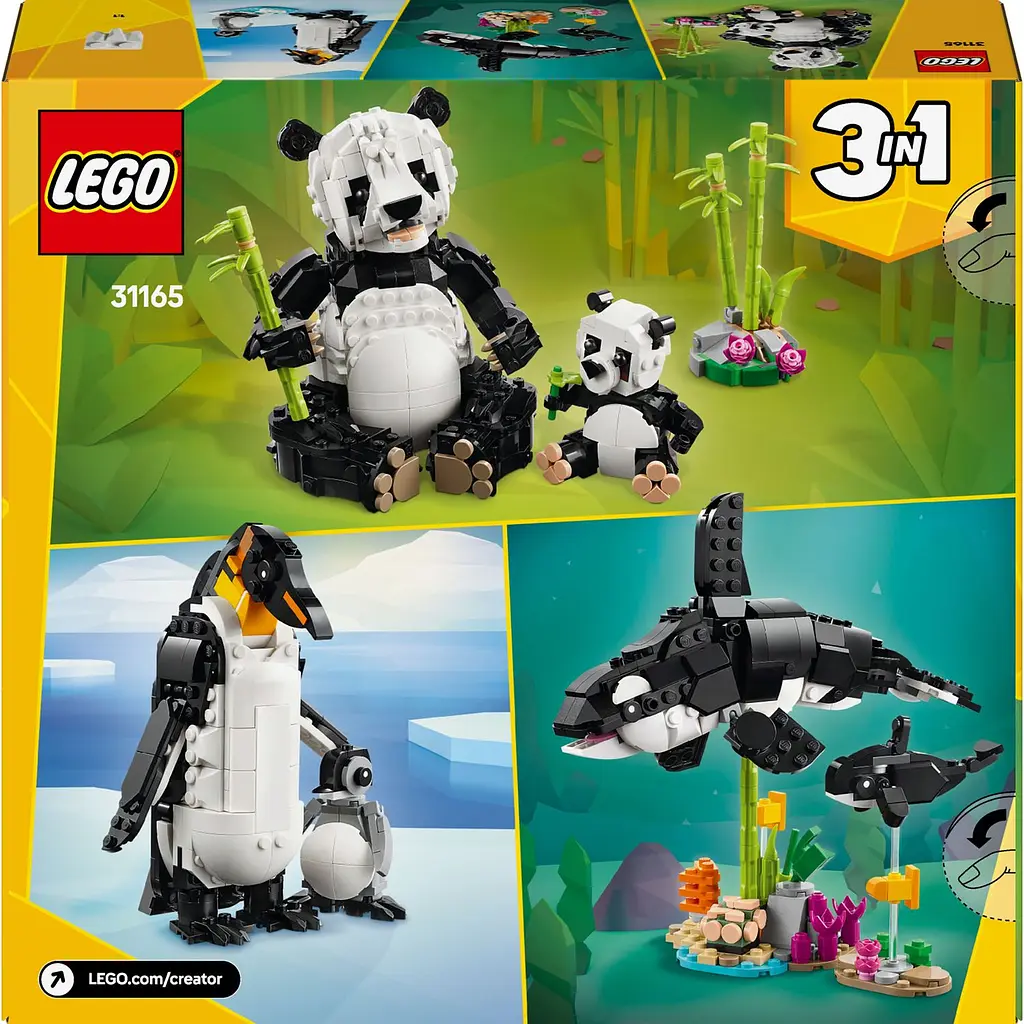 Конструктор LEGO Creator Дикие животные семейство панд 626 деталей (31165) - фото 2