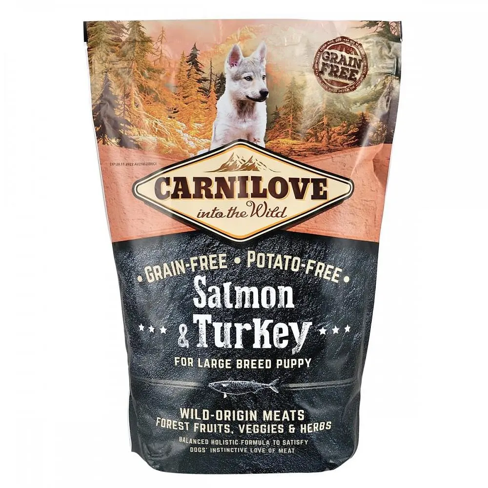 Сухой корм Carnilove Puppy Large Breed Salmon & Turkey 1.5 кг для щенков больших пород - фото 3