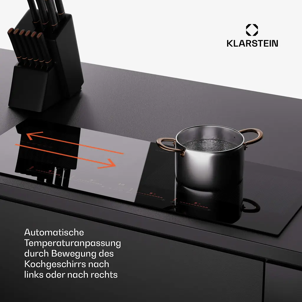 Индукционная варочная поверхность Klarstein Masterzone 90 Slim Flex (10045796) - фото 7