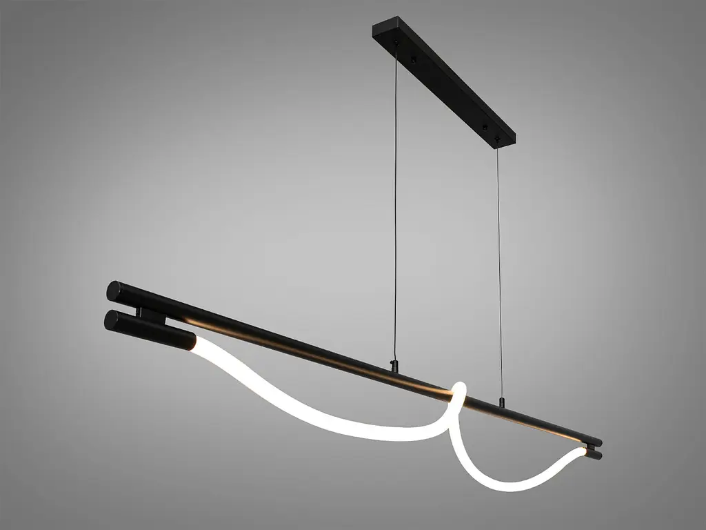 Люстра стельова LED Diasha SY9609-L1600BK Шланг, 20W, чорний, для коридору та вітальні - фото 3