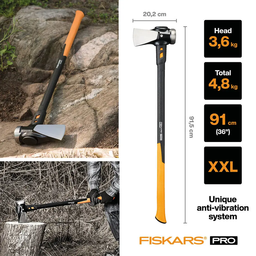 Сокира-молот Fiskars IsoCore (XXL) 8 lb / 36 "(156008) 1020220 - фото 2