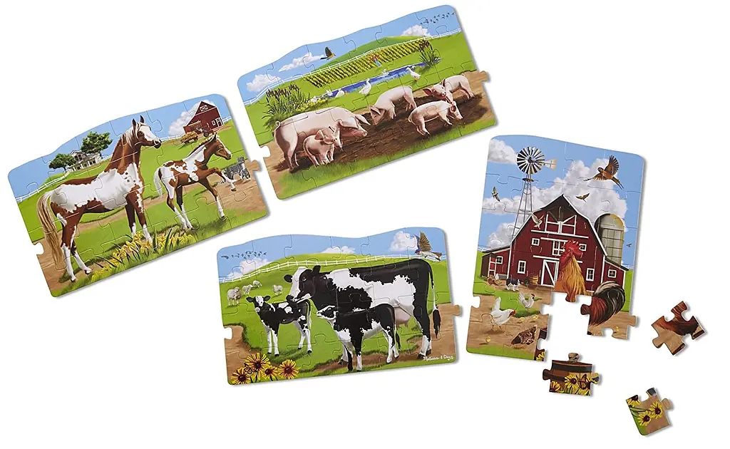 Мега-пазл Melissa&Doug Ферма 4 в 1, 96 елементів (MD8912) - фото 2