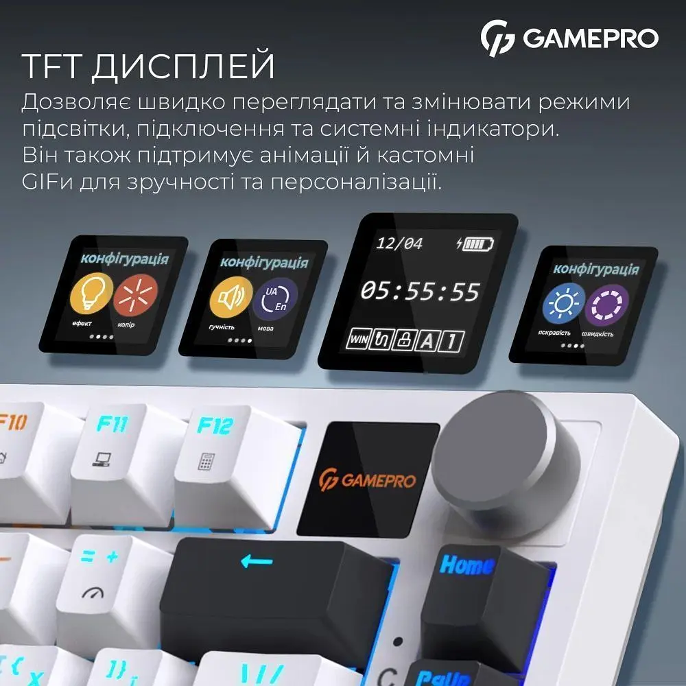 Клавиатура GamePro Asgard Valhalla Pro QLAB Sakura Switch White (MK160-W-D-QS-PRO) - фото 12