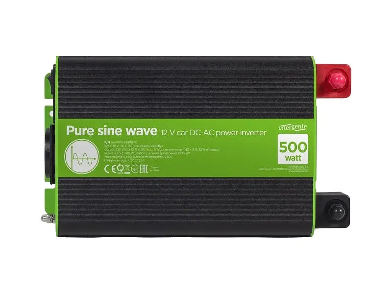 Автомобільний інвертор EnerGenie EG-PWC-PS500-01