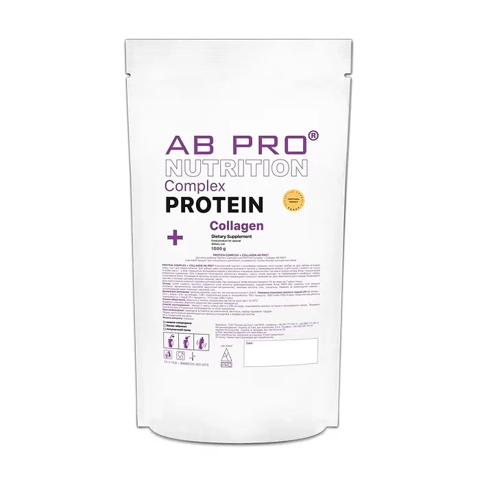 Протеїн AB Pro Protein Complex + Collagen, 1 кг - Вишня-смородина