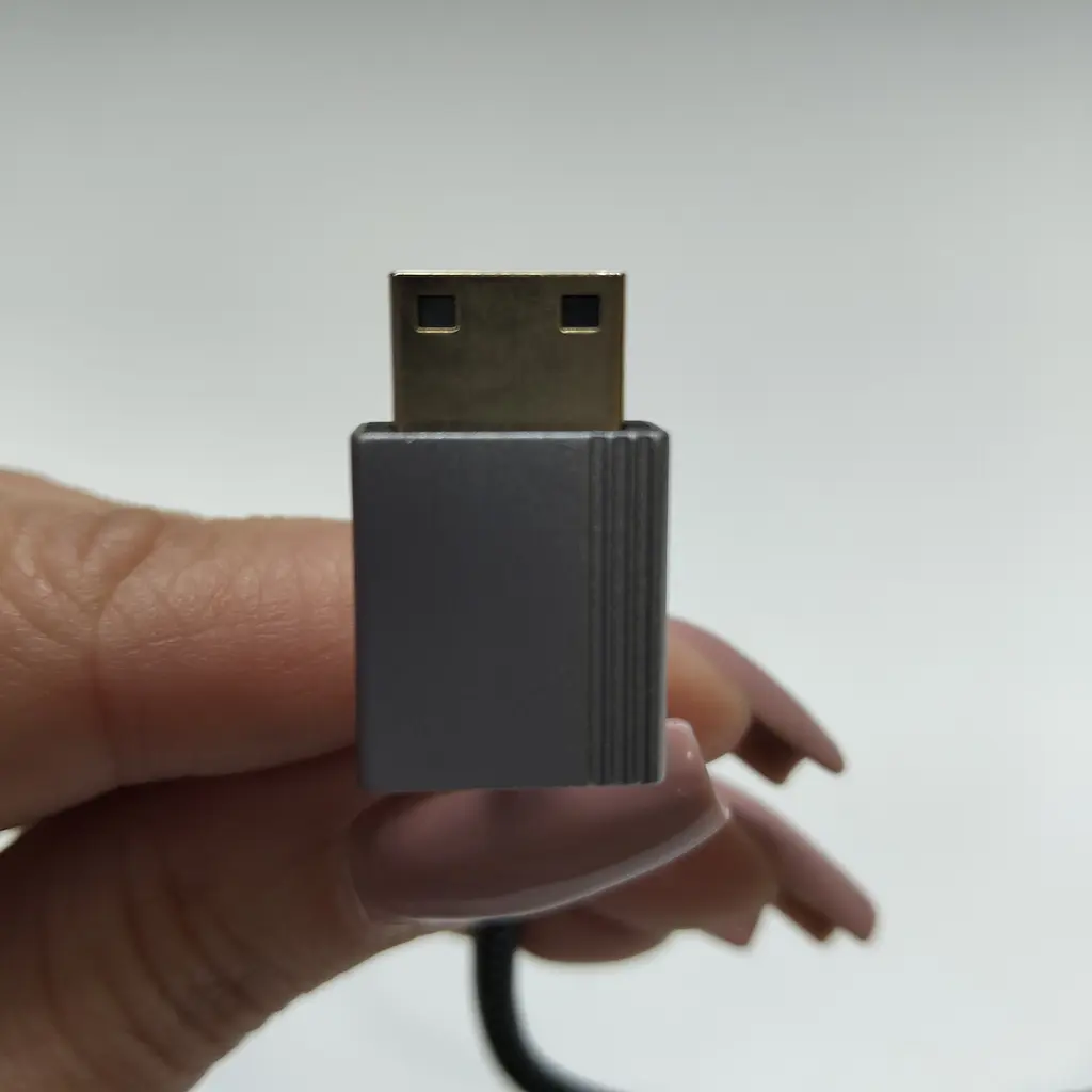 Кабель кутовий HDMI mini (тато) - HDMI (мама) кут 90 градусів. Довжина 20 см - фото 11