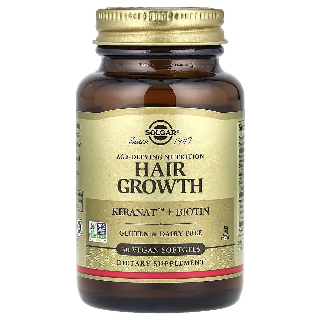 Засіб для росту волосся Solgar Hair Growth Age-Defying Nutrition 30 веганських капсул - фото 2