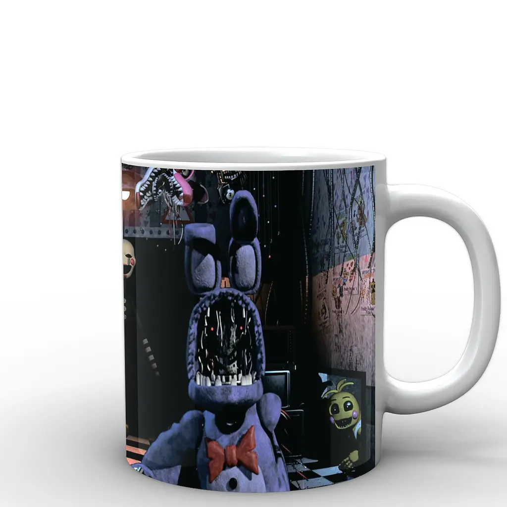 Кухоль GeekLand Five Nights At Freddys П'ять ночей з Фредді постер FN.02.026 330 мл білий - фото 3