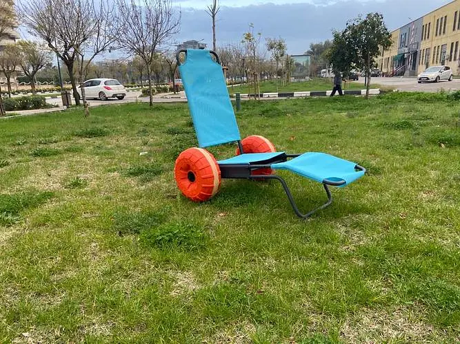 Пляжне крісло-шезлонг на 2 колеса, Beachstar 1514.2