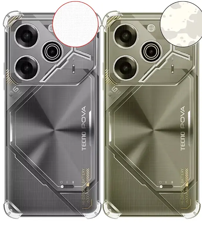 Панель BeCover Anti-Shock для Tecno POVA 6 (LI7) Clear (712784) - фото 4
