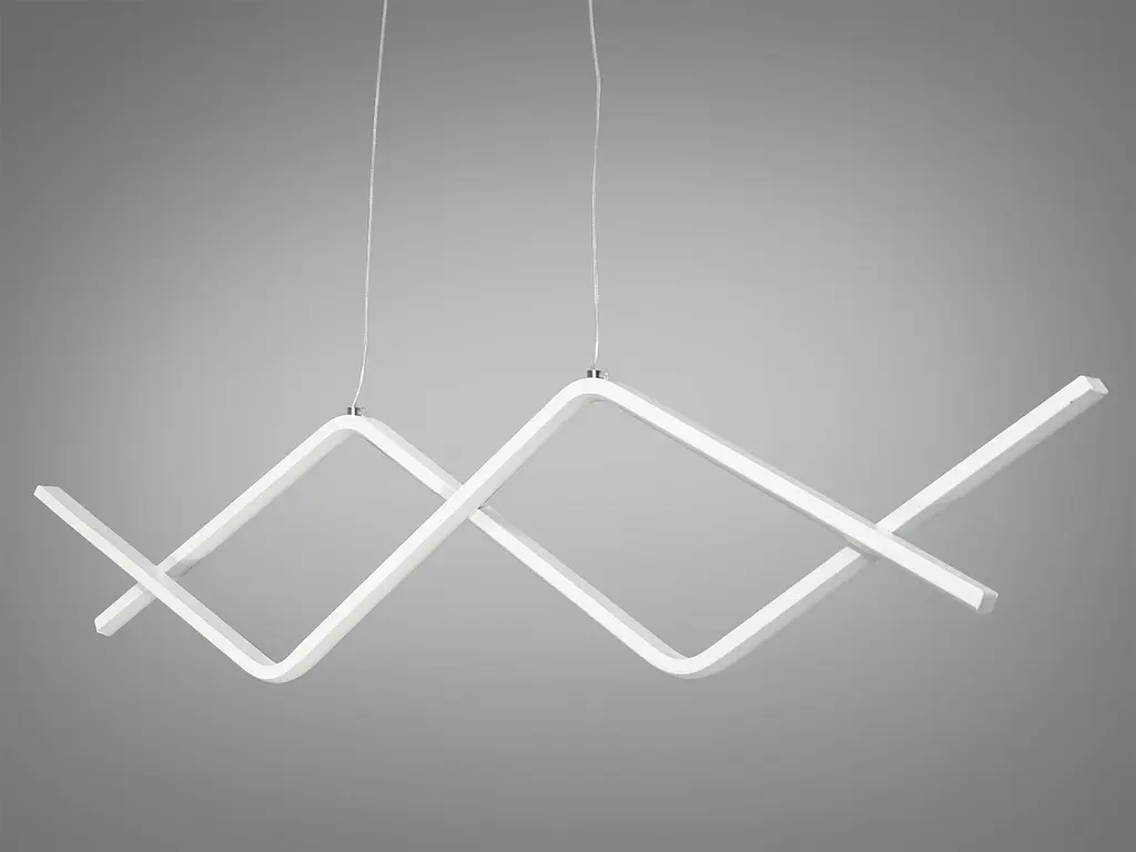 Стильна підвісна LED-люстра Diasha 6513WH - фото 2