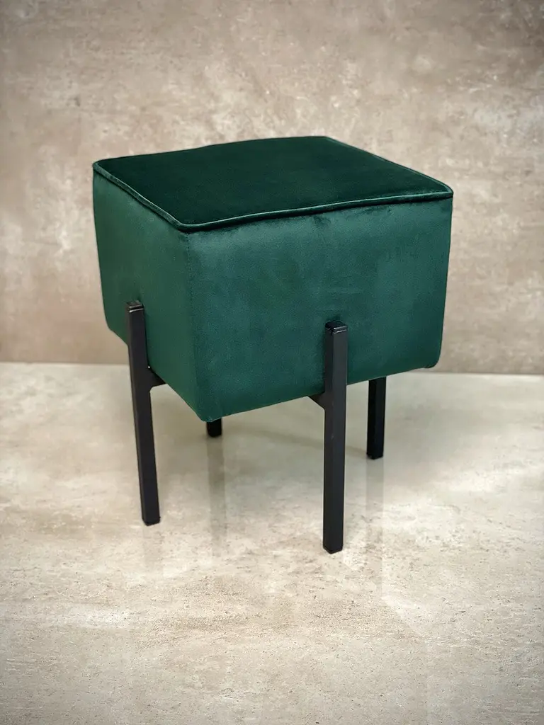 Пуф J-line на металевих ніжках зелений (983373) - фото 2