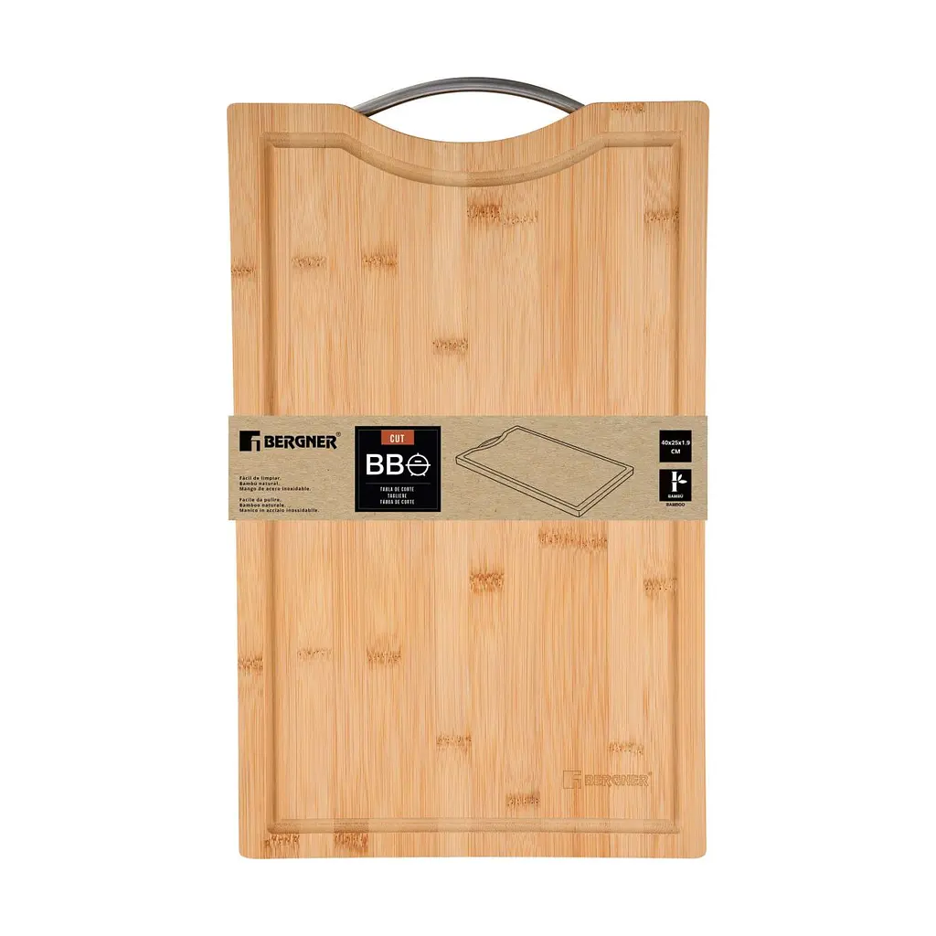 Дошка для нарізання Bergner Bbq 40х25 см бамбук (BG-39971-MM) 40 см - фото 3