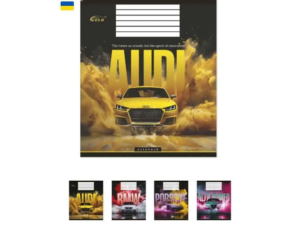 Зошит в клітинку GOLD BRISK 48 арк. 15 шт./уп. ТВ-43 Швидкість iнновацій